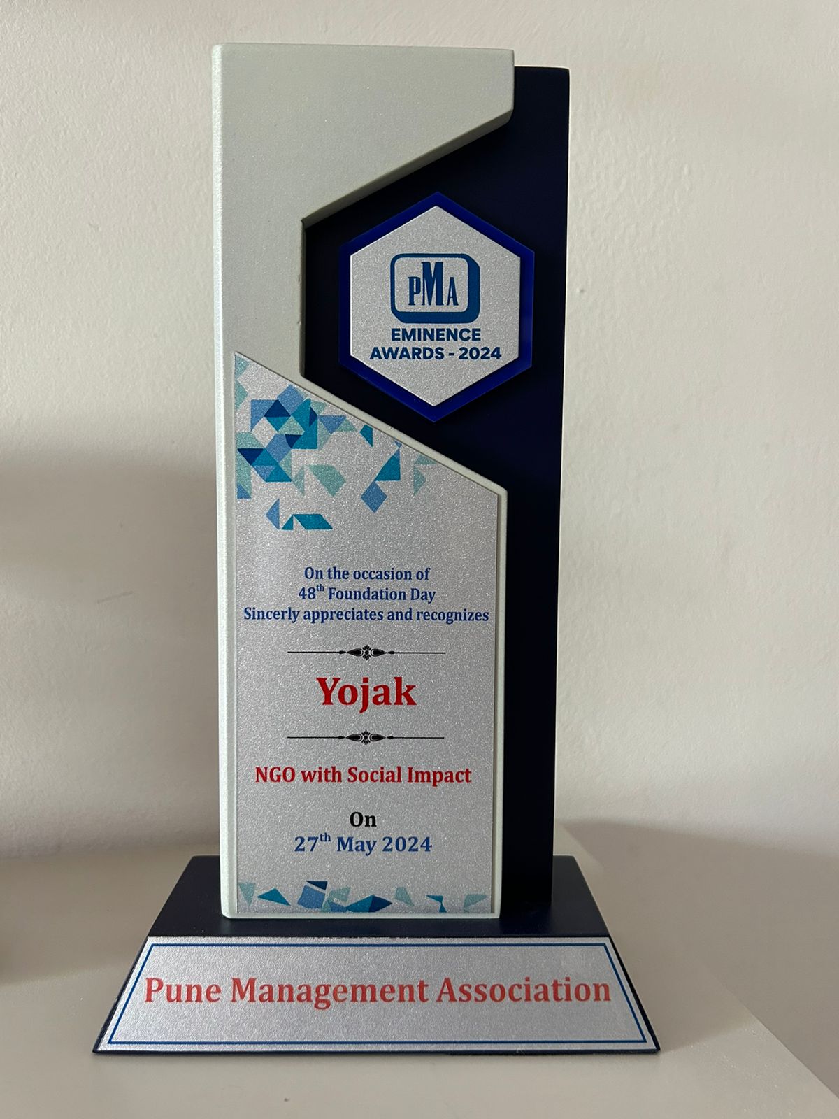 You are currently viewing One more feather in hat! YOJAK received PMA Eminence Award 2024